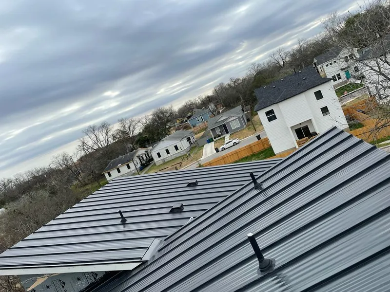 Standing seam metal roof panels with vents for Skylight Repair in Bend
